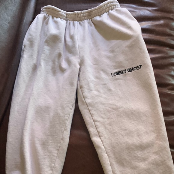 LONELY GHOST Pants - Lonely Ghost Cream Sweatpants